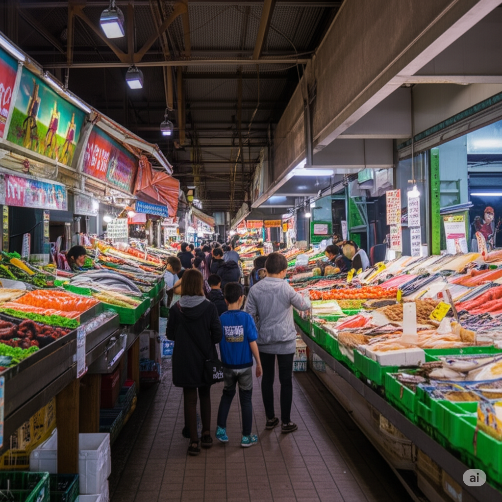 Must-Visit Destinations in Tokyo : Tsukiji Outer Market: A Foodie Paradise